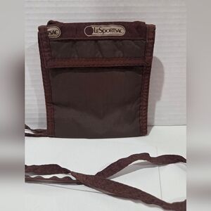 LeSportsac Dark Brown Belt Pouch Travel New.
